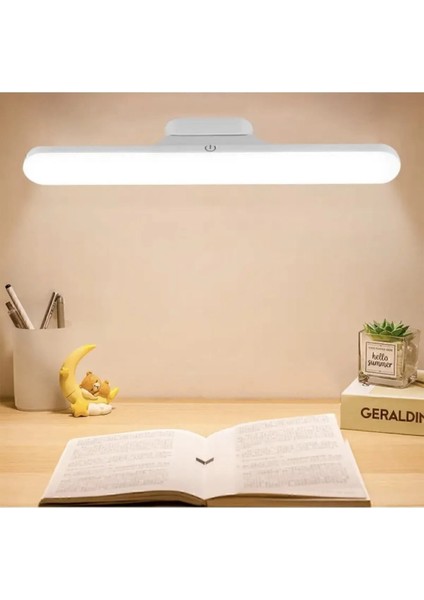 Ekim Aydınlatma CT-5249 Martı Ledli Dimmerli Dokunmatik Anahtarlı Şarjlı 3 Renk Aplik Beyaz Kasa