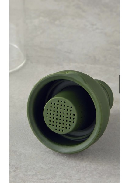 Borosilikat Detoks Şişe 450 Ml. Beyaz