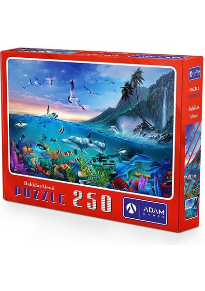 Balıklar Alemi 250 Parça Çocuk Puzzle