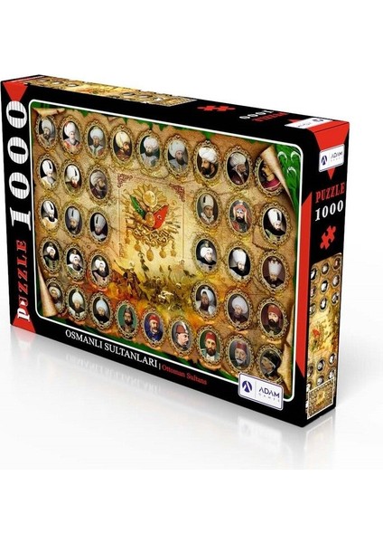 Osmanlı Sultanları 1000 Parça Puzzle