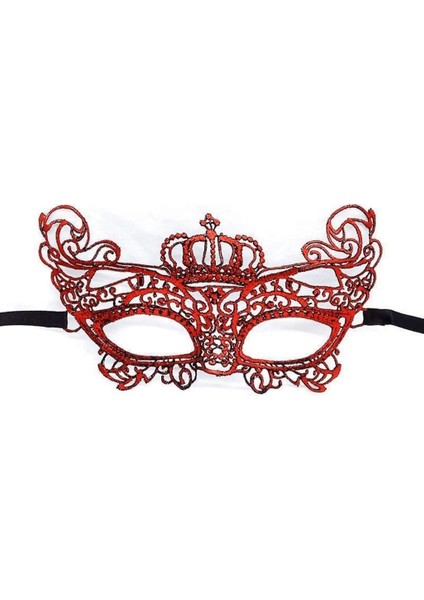 Bfs Kırmızı Renk Dantel Örgü Işlemeli Parti Maskesi Model 2 fiyatları