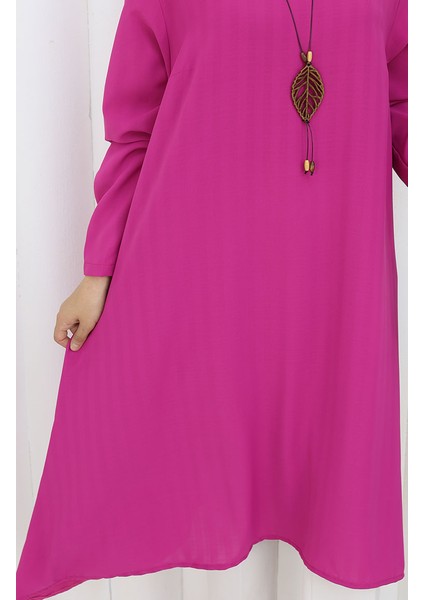 Krep Kumaş Salaş Tunik 1011-04 Fuşya fırsatları