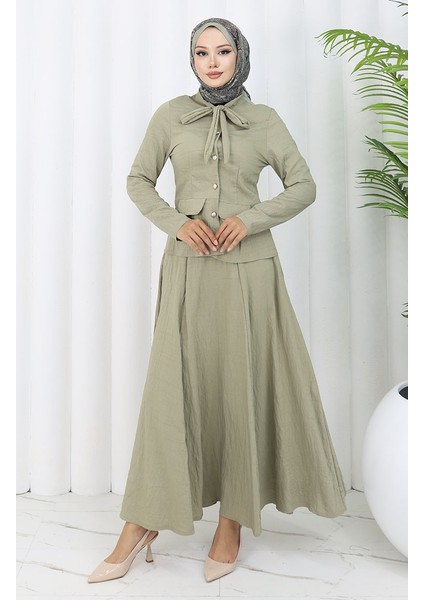 Gömlek Etek Ikili Takım 11309-03 Yeşil modelleri