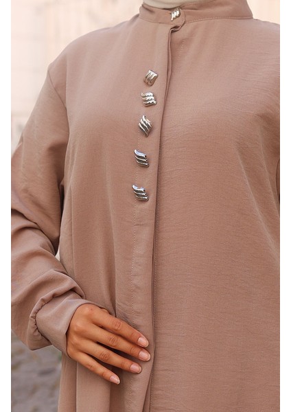 Aerobin Kumaş Tunik Pantolon Ikili Takım 2103-03 Vizon indirimleri