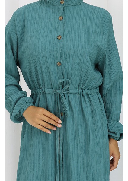 Boydan Düğmeli Tunik Pantolon Ikili Takım 2100-02 Yeşil indirimleri