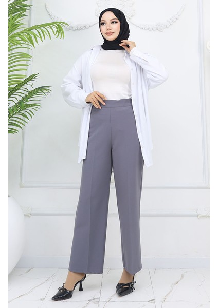 Bol Paça Pantolon 4001-03 Gri fiyatları
