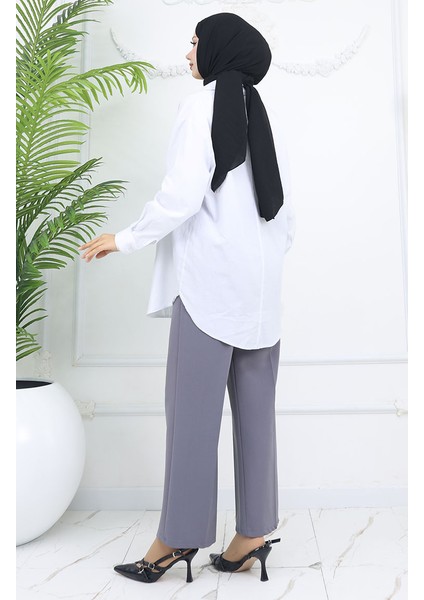 Bol Paça Pantolon 4001-03 Gri indirimleri