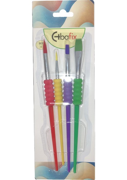 Bafix Fırça Seti Çok Amaçlı Artist 4 Lü Renkli Set-1 70901