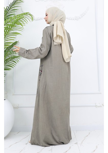 Şile Bezi Otantik Elbise 2027-03 Bej indirimleri