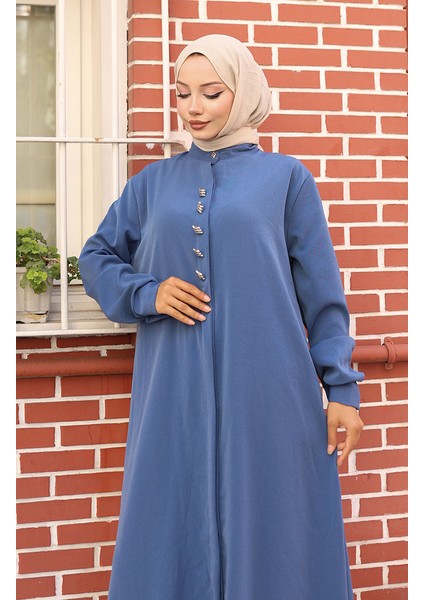 Aerobin Kumaş Tunik Pantolon Ikili Takım 2103-01 Indigo fırsatları
