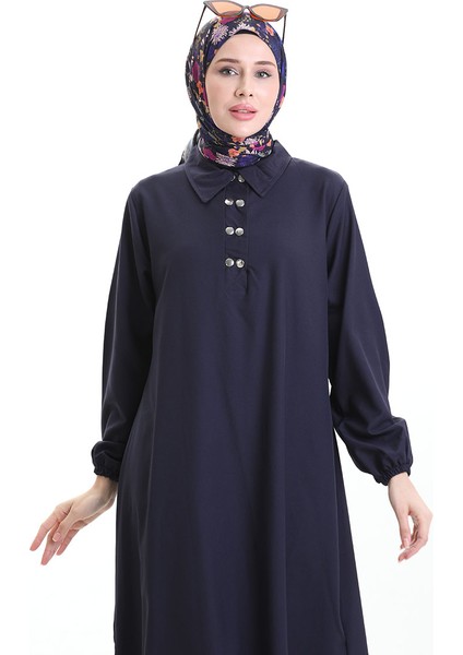 Gömlek Yaka Tunik Pantolon Ikili Takım 0123-05 Lacivert fırsatları