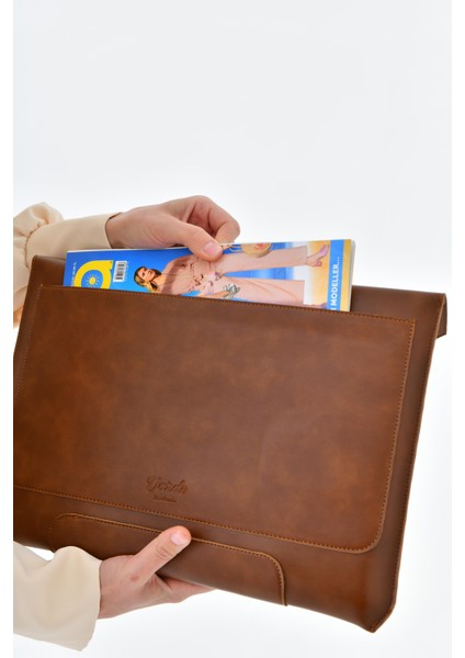 [ Isim Yazılabilir ] Hilde Uzun Askılı Macbook Air/pro Evrak Business Çanta