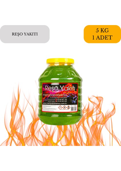 5 Litre Jel Kamp Ocağı Reşo Yakıtı 5 kg Soba Kömür Mangal Soba Yakma Yakıtı Jel