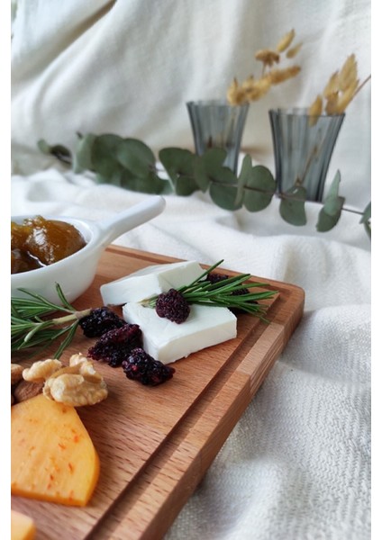 Doğal Ahşap Peynir ve Sunum Tabağı Dikdörtgen Kayın Ağacı - Natural Renk indirimleri