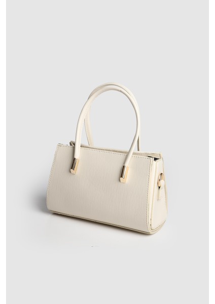 Lagraccio Paris Kadın Austin Şık El ve Askılı Çanta Krem