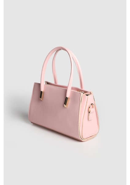 Lagraccio Paris Kadın Austin Şık El ve Askılı Çanta Pudra