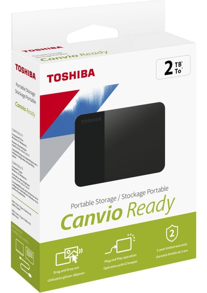 2tb Canvıo Ready 2.5'' Usb3.2 G1 Toshıba HDTP320EK3AA