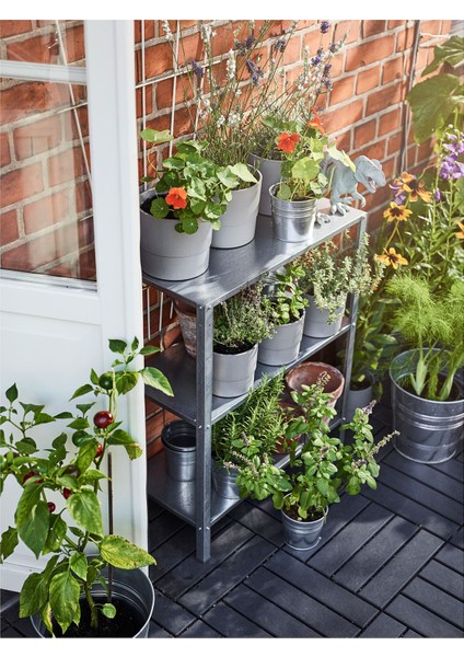 Hyllıs Raf Ünitesi 60X27X74 cm Galvanizli 25 Kg/raf Kapasiteli Çelik Dış Mekan Rafı indirimleri