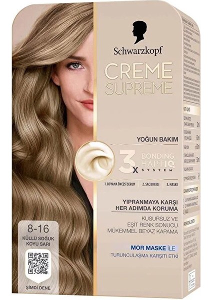 Creme Supreme Boya 8.16 Küllü Soğuk Koyu Sarı