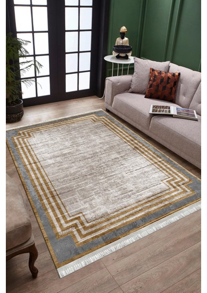 Dekoratif Vintage Halı Makinede Yıkanabilir Kaymaz Taban Kilim Dot Tabanlı Salon Halısı 0081A fırsatları