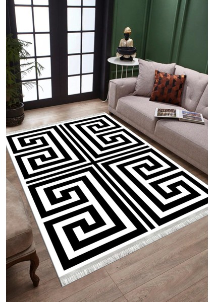 Çizgili Kilim Makinede Yıkanabilir Kaymaz Tabanlı Halı Yolluk Dot Tabanlı Salon Halısı 0096A fiyatları