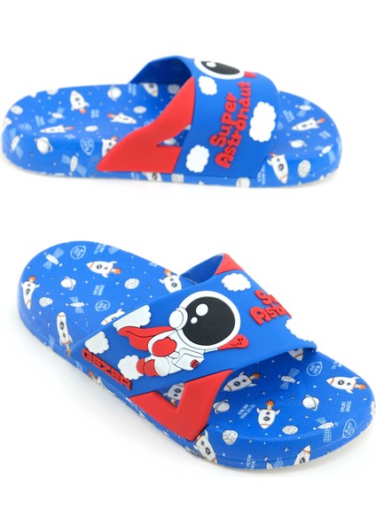 Erkek Çocuk Yazlık Poliüretan Islak Zemine Uygun Ev Bahçe Havuz Plaj Günlük Terlik