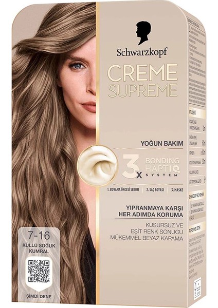 Creme Supreme Boya 7.16 Küllü Soğuk Kumral