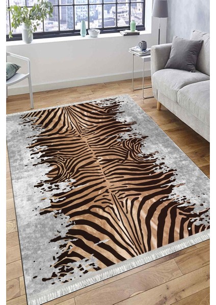 Leopar Desenli Halı Makinede Yıkanabilir Kaymaz Taban Kilim Dot Tabanlı Salon Halısı 0082A fırsatları