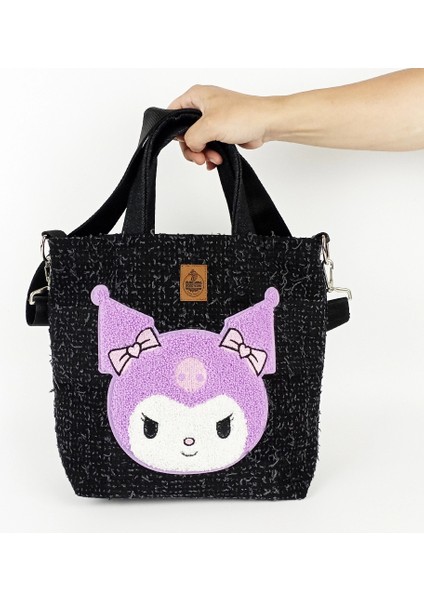 El Yapımı Kuromi Kırpık Kot Omuz Çantası modelleri
