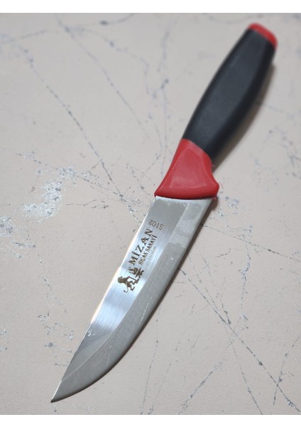 Sebze Bıçağı Çelik S102 No:2 Çelik Plastik Sap Siyah-Kırmızı fiyatları