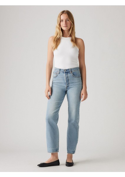 Rıbcage Straıght Kadın Mavi Jean Pantolon A7743-0011
