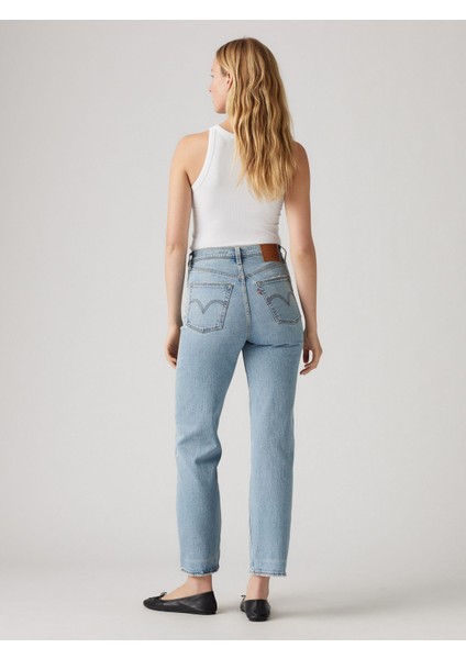 Rıbcage Straıght Kadın Mavi Jean Pantolon A7743-0011 modelleri