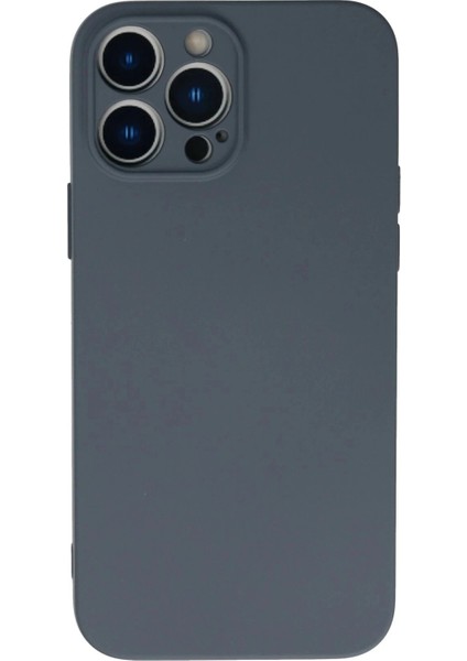 iPhone 13 Pro Kılıf Nano Içi Kadife Silikon - Gri