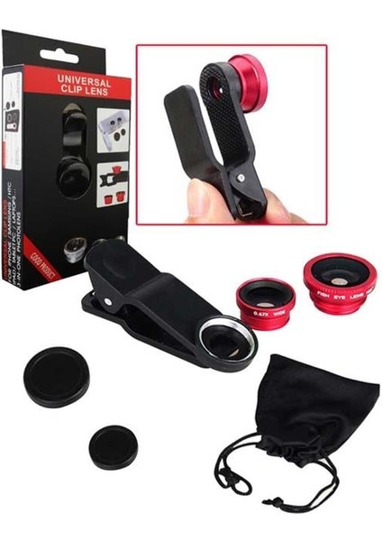Universal Akıllı Telefon Lens Seti