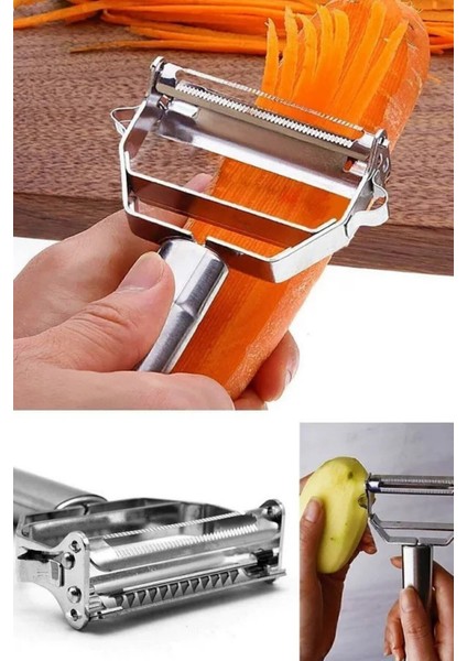 Paslanmaz Çelik Metal Soyacak – Meyve Sebze Soyucu, Ergonomik Saplı, Pratik Mutfak Aparatı modelleri
