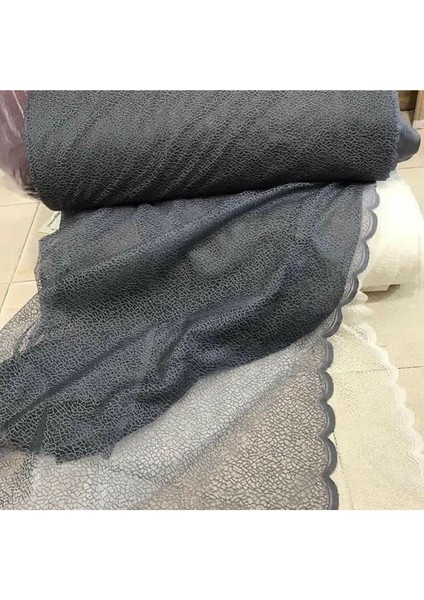 2 Kanat Renkli Gri Petek Desen Bağcıklı Tül Fon Perde 2 Kanat fiyatları