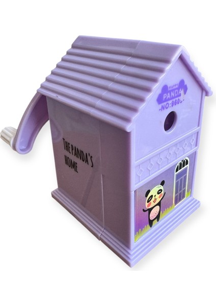 Sevimli Hayvan Temalı Ev Şeklinde Kalemtraş, Panda, Kedi ve Tavşan Desenleri, 3 Renk Seçeneği indirimleri