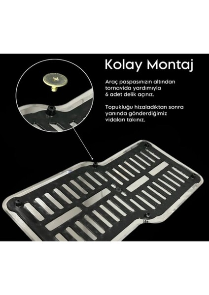 Topukluk Metal Siyah (Paspas Üzeri) Tüm Marka Modellere Uygundur