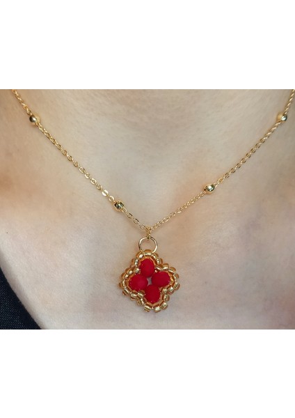 Kristal Taşlı Van Cleef Model Kolye, Altın Kaplama Çift Taraflı Yonca Modeli Kolye, Altın Renk Van Cleef Bijuteri Kolye, Van Cleef Altın Kaplama Kolye, Dört Yapraklı Şans Yonca Kolye fiyatları