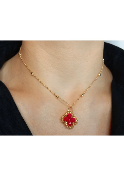 Kristal Taşlı Van Cleef Model Kolye, Altın Kaplama Çift Taraflı Yonca Modeli Kolye, Altın Renk Van Cleef Bijuteri Kolye, Van Cleef Altın Kaplama Kolye, Dört Yapraklı Şans Yonca Kolye indirimleri