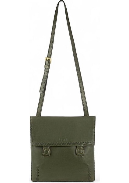 Gümüşlük Yeşil Kadın Çapraz Askılı Çanta 01 Gümüşlük