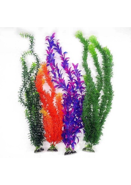 Akvaryum Dekor Plastik Bitki Karışık Renkli 35-50CM 1 Adet