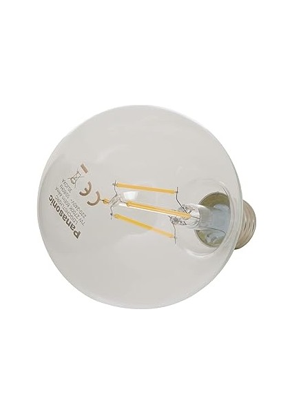 E27 LED Filament Lamba, Sarı Işık (2700K), 7W, 806 Lümen, G95