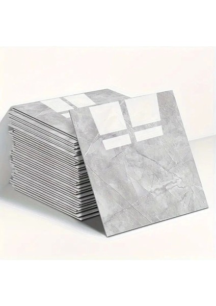 Gri Mermer Desen Du Sticker (30*30)