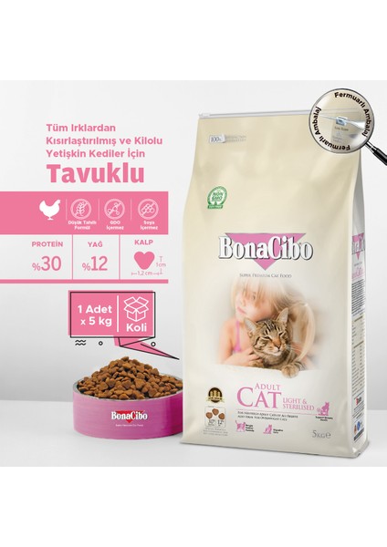 Adult Cat Kısırlaştırılmış Yetişkin Kedi Maması 5 Kg, Tüm Irklar Için, Doğal, Şeker Içermez fiyatları