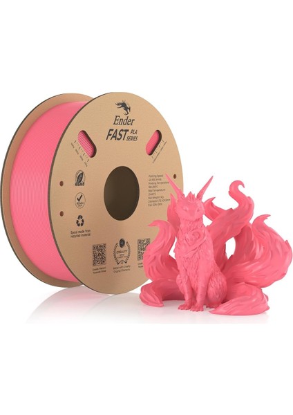 Ender Fast Pembe 1.75MM Pla 3D Baskı Filamenti -
