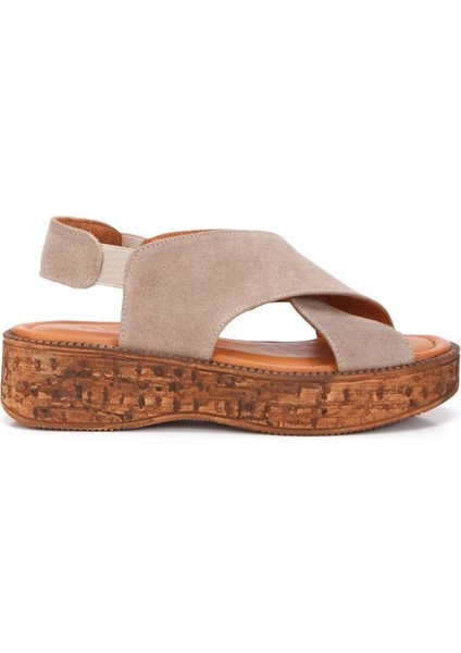 Kadın Hakiki Deri Lastikli Sandalet 6313 indirimleri