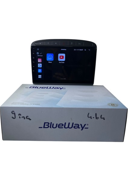 Peugeot 308 (Gri) Blueway 4-64 Profesyonel Oem Multimedia modelleri