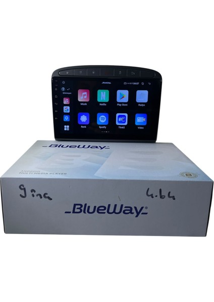 Peugeot 308 (Gri) Blueway 4-64 Profesyonel Oem Multimedia indirimleri