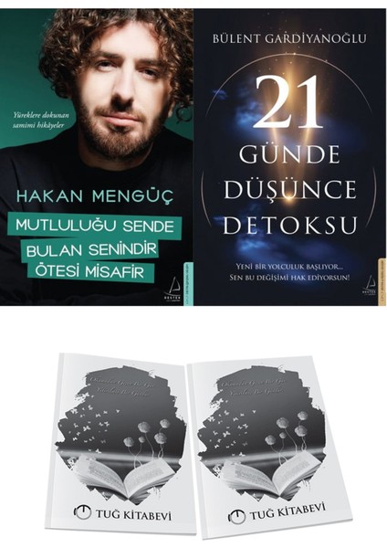 Mutluluğu Sende Bulan Senindir, Ötesi Misafir ve 21 Günde Düşünce Detoksu + Hediyeli